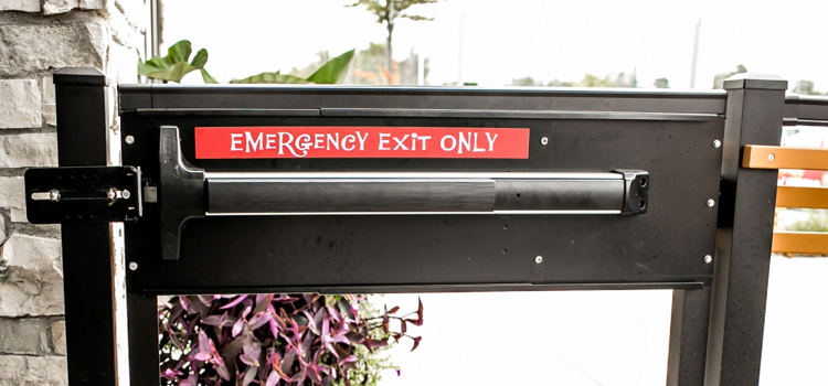 emergency push bar installation in Tarpon Springs