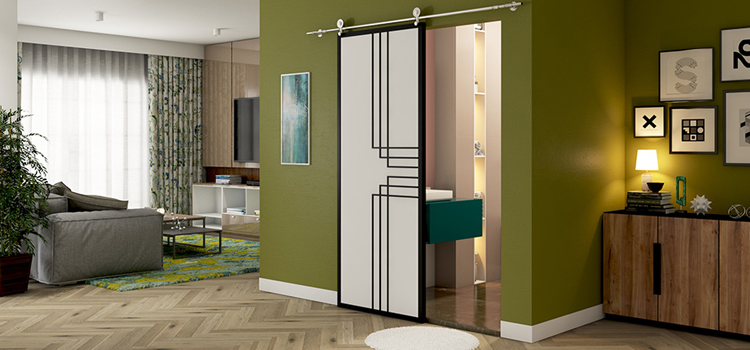 sliding bathroom door installation in Tarpon Springs